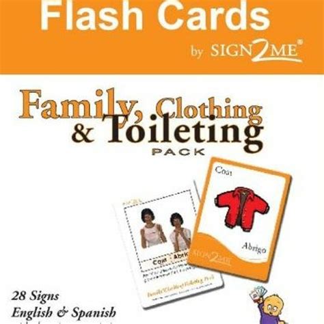 Full Download Asl Flash Cards Learn Signs For Family Clothing And Toileting English Spanish And American Sign Language Spanish And English Edition 
