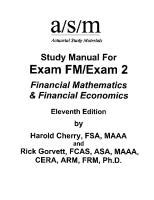 Asm Exam Fm Study11th Edition