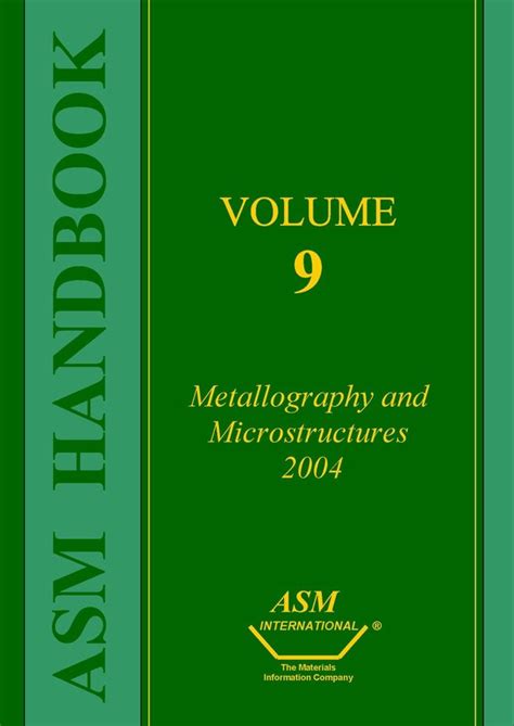 asm handbook vol 9