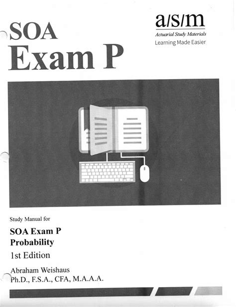 Asm Study Manual Exam P 16th Edition Eqshop