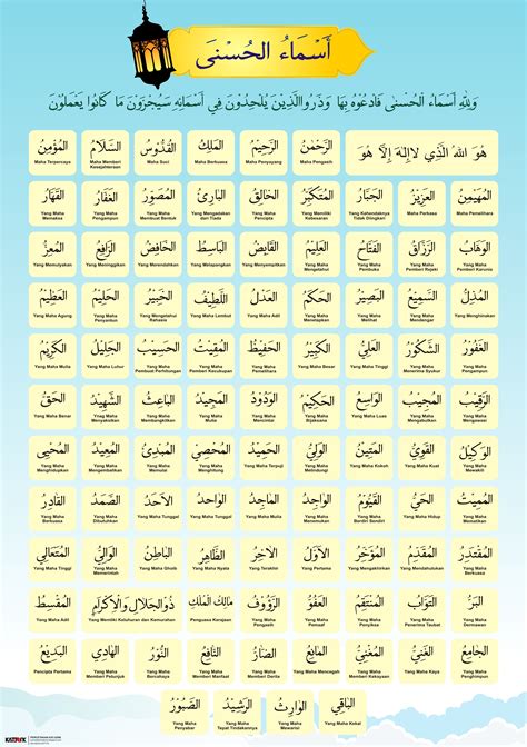 asmaul husna arab dan artinya pdf