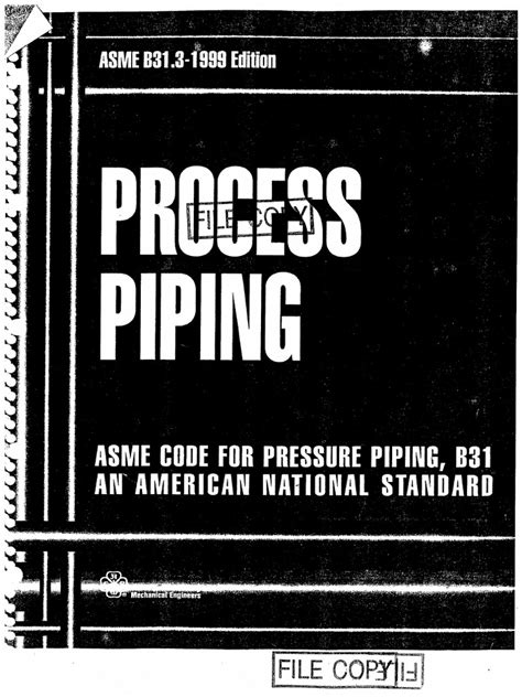Asme B313 2016 Process Piping
