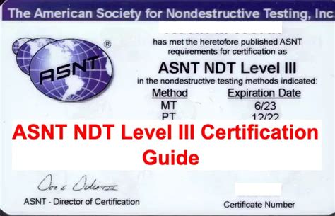Asnt Ndt Level 3 Study Guides