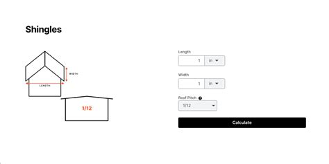 Asphalt Shingle Calculator