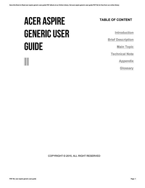 Read Online Aspire Generic User Guide Acer 