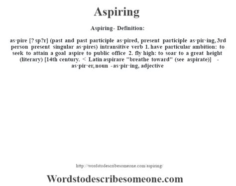 aspiring definition