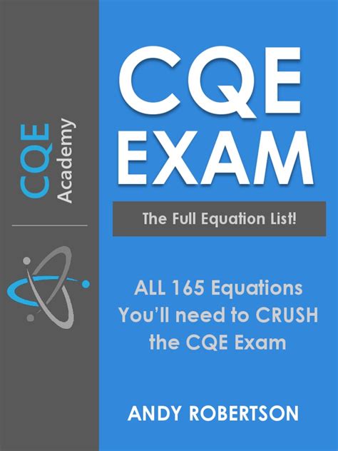 Asq Cqe Equation Sheet