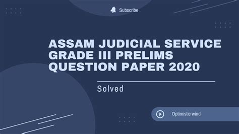 Read Online Assam Judicial Service Exam Question Papers 