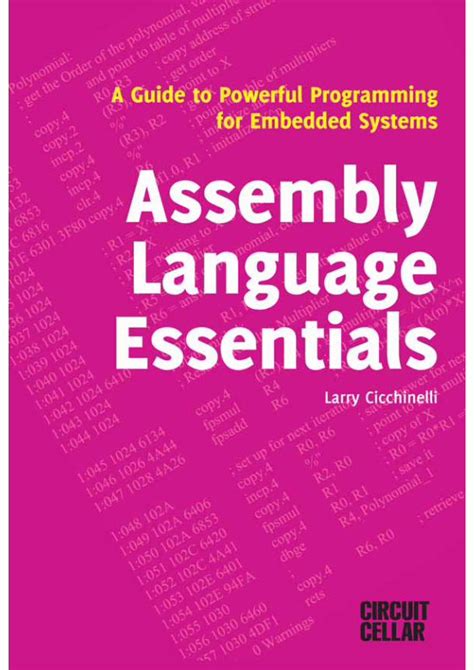Assembly Language Essentials By Larry Cicchinelli