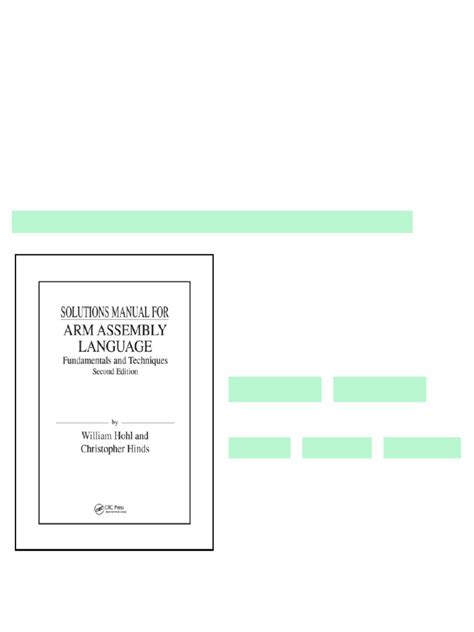 Assembly Language Solutions Manual