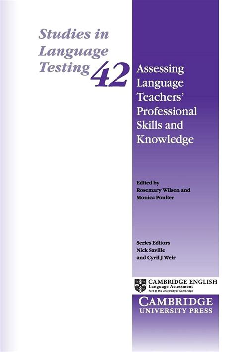 assessing language teachers professional skills and knowledge