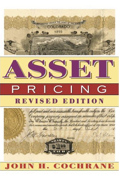 Download Asset Pricing John Cochrane Brandeis University 