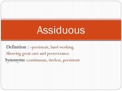 assiduous meaning