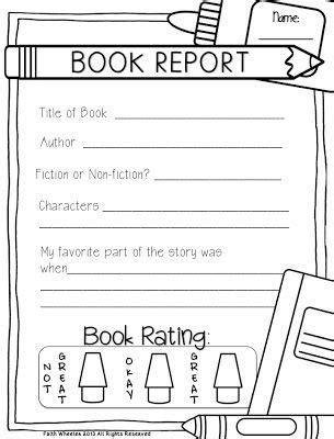 Assigning A Book Report In 1st Grade Ideas Book Report First Grade - Book Report First Grade