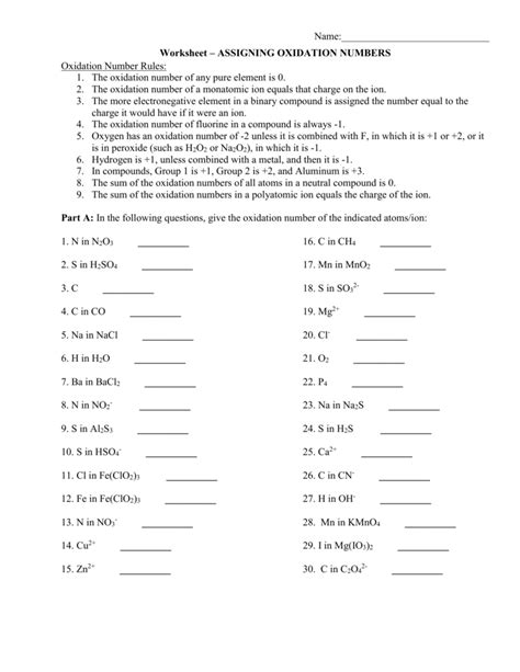 Assigning Oxidation Numbers Worksheet Answers The 34 Correct Adopt An Element Worksheet Answers - Adopt An Element Worksheet Answers