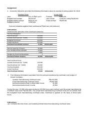 Assignment 1 Oh Variance With Solution