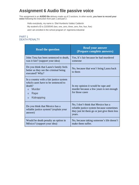 Assignment 6 Audio File Passive Voice 5