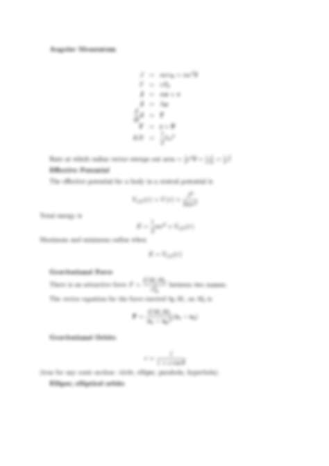 Assignment Classical Mechanic Solution