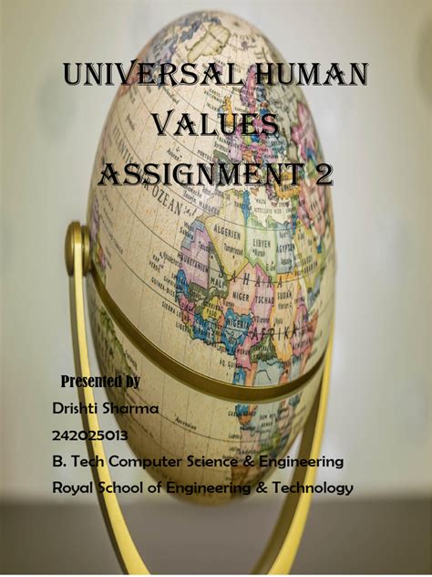 Assignment For Human Values And Professional Ethics