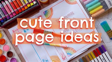 assignment front page ideas aesthetic