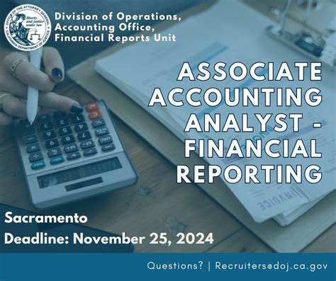 Associate Accounting Analyst State Of California