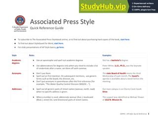 Associated Press Style Guide