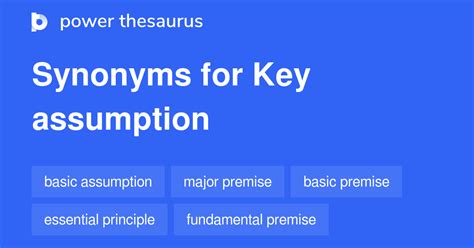 Assumption Synonym