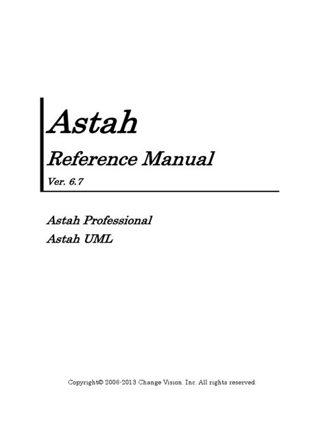 Read Astah Professional Reference Manual Pdf 