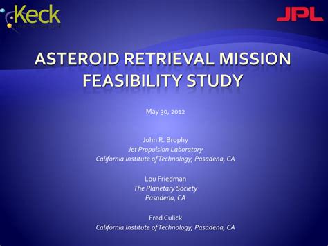 Asteroid Retrieval Feasibility Study