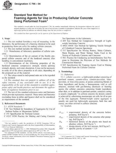 Astm C 796