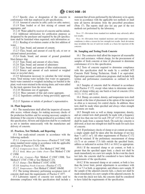 Astm C 94