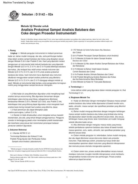 Astm D 5142