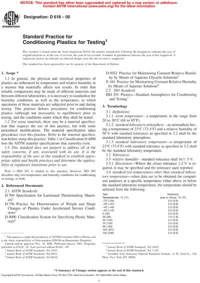 Astm D 618