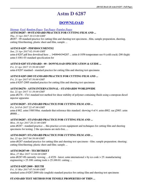 Astm D 6287