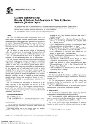 Astm D2922 Soils