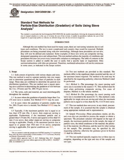 astm d6913 test method
