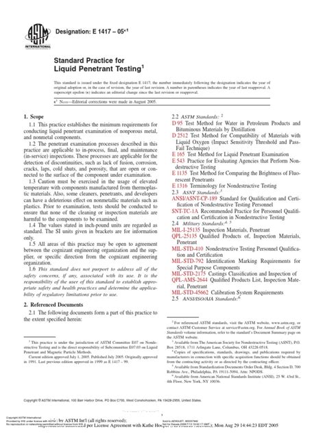 Astm E 1417