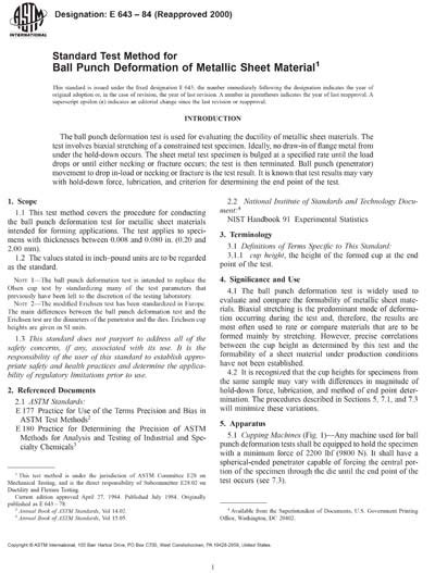 Astm E 643 Standard