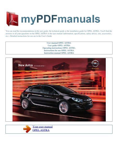 Full Download Astra Manual User Guide 