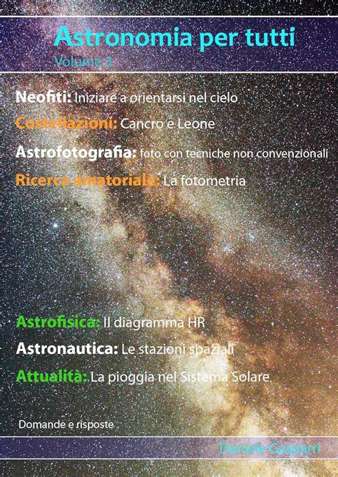 Read Online Astronomia Per Tutti Volume 3 