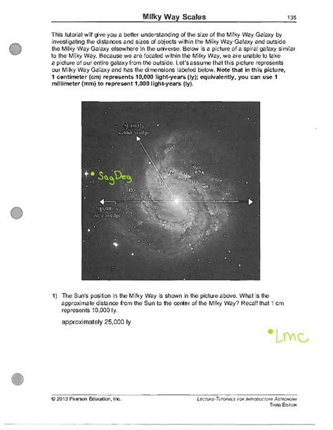 Astronomy Lecture Tutorials Answers