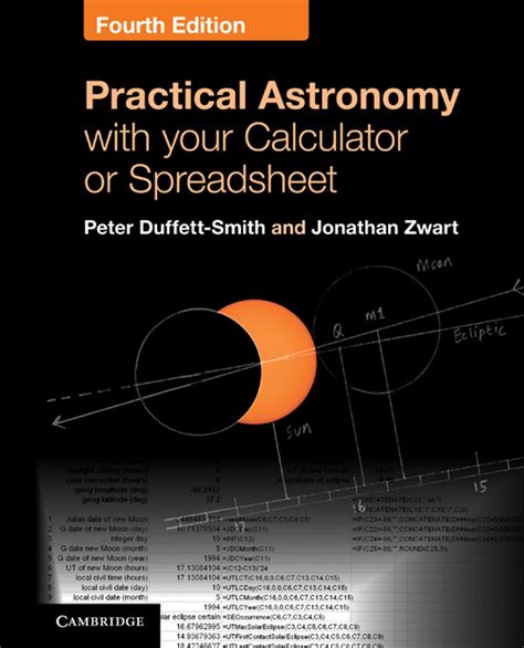 astronomy with calculator spreadsheet
