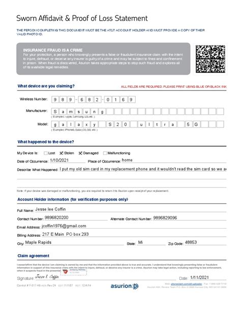 Asurion Affidavit Att