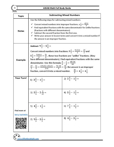 Asvab Math Study Guide