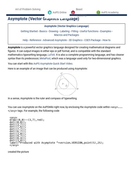 Asymptote The Vector Graphics Language