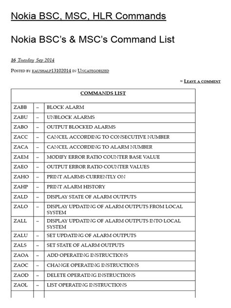At Command Set For Nokia Gsm And Wcdma Products V1 2 En Document From