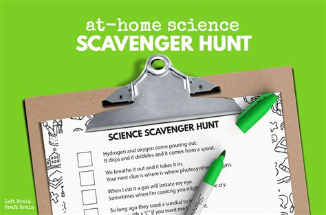 At Home Science Scavenger Hunt Left Brain Craft Science Internet Scavenger Hunt - Science Internet Scavenger Hunt