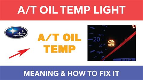 At Temp Oil Light Flashing Subaru