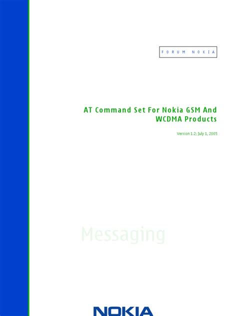 Full Download At Command Set For Nokia Gsm And Wcdma Products V1 2 En Document From 