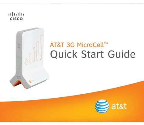 Read At T 3G Microcell Quick Start Guide 